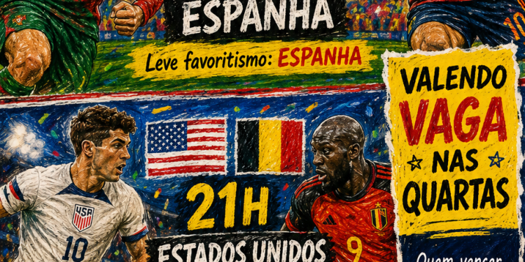 BOLETIM DIÁRIO DA COPA PORTUGAL X ESPANHA E ESTADOS UNIDOS X BÉLGICA DECIDEM AS ÚLTIMAS VAGAS NAS QUARTAS,HOJE(06)