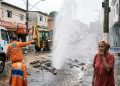 DESPERDÍCIO NO GRAJAÚ: ADUTORA ROMPE E SABESP EMPURRA A CULPA