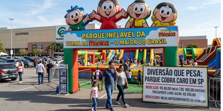 DIVERSÃO QUE PESA: PARQUE DA MÔNICA COBRA CARO EM SP