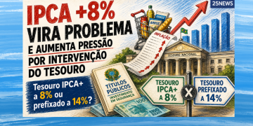 IPCA+ ACIMA DE 8% ACENDE ALERTA E AUMENTA PRESSÃO POR AÇÃO DO TESOURO