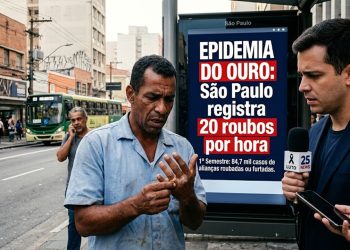 EPIDEMIA DO OURO: São Paulo registra 20 roubos por hora
