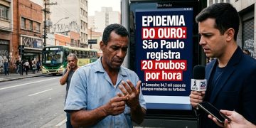 EPIDEMIA DO OURO: São Paulo registra 20 roubos por hora