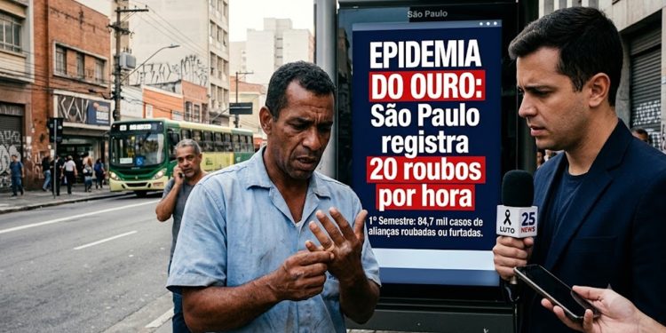 EPIDEMIA DO OURO: São Paulo registra 20 roubos por hora