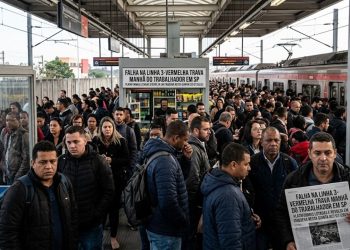 FALHA NA LINHA 3-VERMELHA TRAVA MANHÃ DO TRABALHADOR EM SP