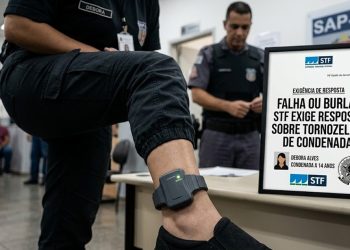 FALHA OU BURLA? STF EXIGE RESPOSTA SOBRE TORNOZELEIRA DE CONDENADA