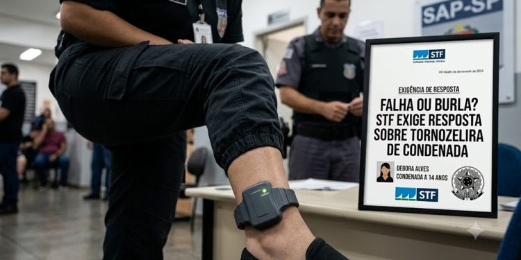 FALHA OU BURLA? STF EXIGE RESPOSTA SOBRE TORNOZELEIRA DE CONDENADA