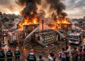 FOGO NA ZONA NORTE: INCÊNDIO DESTRÓI 20 CASAS EM SP