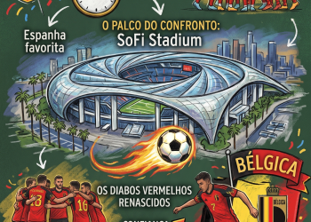 CHOQUE DE GIGANTES: ESPANHA E BÉLGICA ABREM AS QUARTAS DE FINAL DA COPA DO MUNDO NESTA SEXTA-FEIRA