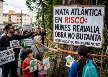 MATA ATLÂNTICA EM RISCO: NUNES REAVALIA OBRA NO BUTANTÃ