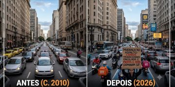 MUDANÇA NO ASFALTO: CARROS TRADICIONAIS ENCOLHEM E MOTOS E SUVS DOMINAM SP