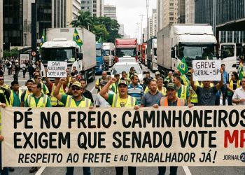 PÉ NO FREIO: CAMINHONEIROS EXIGEM QUE SENADO VOTE MP