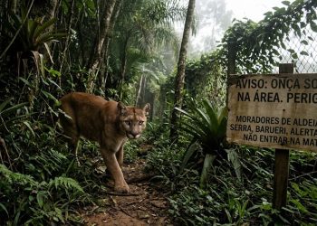 PERIGO NA MATA: ONÇA SOLTA ASSUSTA MORADORES EM BARUERI