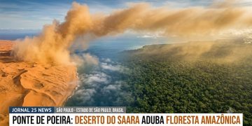 PONTE DE POEIRA: DESERTO DO SAARA ADUBA FLORESTA AMAZÔNICA