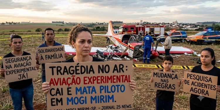 TRAGÉDIA NO AR: AVIAÇÃO EXPERIMENTAL CAI E MATA PILOTO EM MOGI MIRIM
