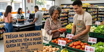 TRÉGUA: ALIMENTOS TÊM A MAIOR QUEDA DE PREÇOS DO ANO EM SP