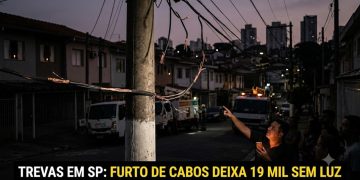 TREVAS EM SP: FURTO DE CABOS DEIXA 19 MIL SEM LUZ