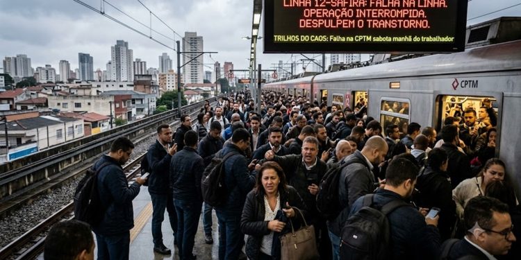 TRILHOS DO CAOS: Falha na CPTM sabota manhã do trabalhador