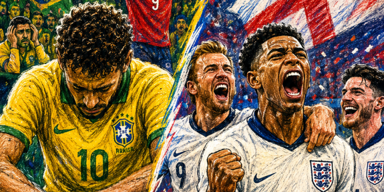 BOLETIM DIÁRIO DA COPA :BRASIL VOLTA PARA CASA. INGLATERRA AVANÇA.