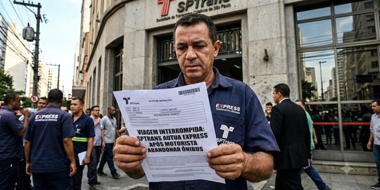 VIAGEM INTERROMPIDA: SPTRANS AUTUA EXPRESS APÓS MOTORISTA ABANDONAR ÔNIBUS