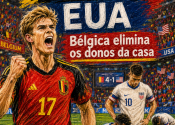 SONHO AMERICANO ACABA EM GOLEADA: BÉLGICA FAZ 4 A 1 E AVANÇA ÀS QUARTAS