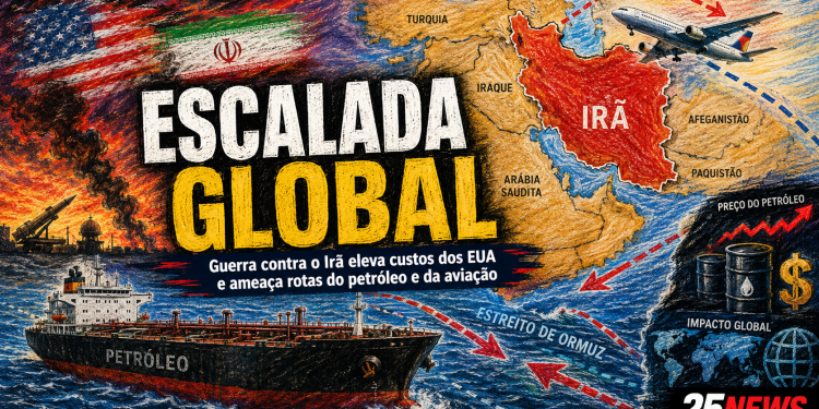 ESCALADA GLOBAL: GUERRA CONTRA O IRÃ TEM CUSTO ESTIMADO EM US$ 37,5 BILHÕES PARA OS EUA E AMEAÇA ROTAS DO PETRÓLEO E DA AVIAÇÃO