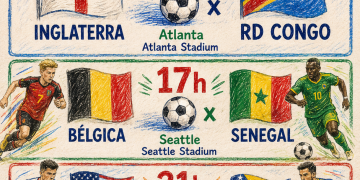 COPA TEM DIA DECISIVO: INGLATERRA, BÉLGICA E ESTADOS UNIDOS ENTRAM EM CAMPO NESTA QUARTA-FEIRA