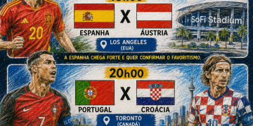 Espanha, Portugal, Croácia, Áustria, Suíça e Argélia entram em campo em busca de uma vaga na próxima fase do Mundial.