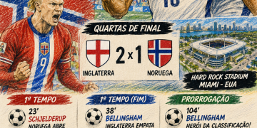 🏴 INGLATERRA VENCE A NORUEGA NA PRORROGAÇÃO EM JOGO ÉPICO E GARANTE VAGA NAS SEMIFINAIS DA COPA DO MUNDO