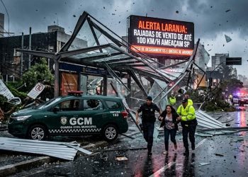 ALERTA LARANJA: RAJADAS DE VENTO DE ATÉ 100 KM/H AMEAÇAM SP