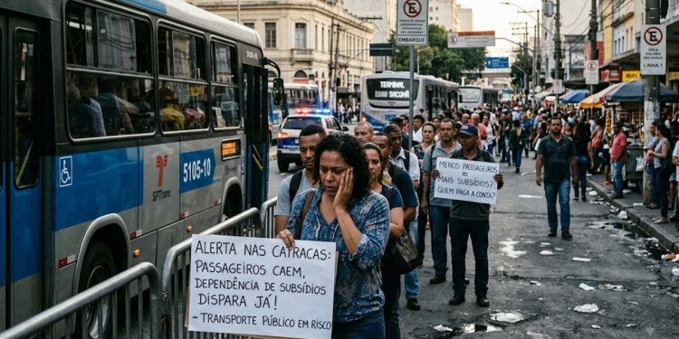 ALERTA NAS CATRACAS: NÚMERO DE PASSAGEIROS DE ÔNIBUS CAI E CIDADE DE SP E CAPITAIS VÊM DISPARAR DEPENDÊNCIA DE SUBSÍDIOS