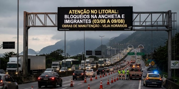 ATENÇÃO NO LITORAL: ANCHIETA E IMIGRANTES TERÃO BLOQUEIOS POR UMA SEMANA
