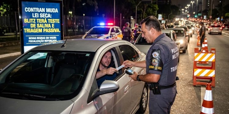 CONTRAN MUDA LEI SECA: BLITZ TERÁ TESTE DE SALIVA E TRIAGEM PASSIVA