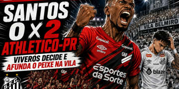 SANTOS AFUNDA NA VILA: PEIXE PERDE PARA O ATHLETICO-PR, VOLTA AO Z4 E VÊ PRESSÃO AUMENTAR