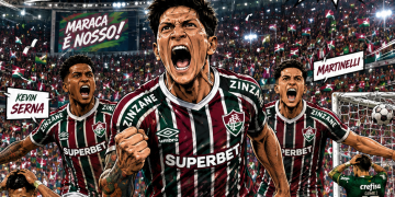 FLUMINENSE VIRA SOBRE O PALMEIRAS POR 3 A 2 E GANHA FÔLEGO PARA A LIBERTADORES