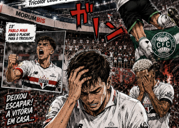 SÃO PAULO VOLTA A FALHAR, CEDE EMPATE AO CORITIBA E CHEGA A NOVE JOGOS SEM VENCER NO BRASILEIRÃO