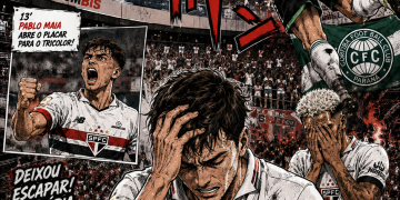 SÃO PAULO VOLTA A FALHAR, CEDE EMPATE AO CORITIBA E CHEGA A NOVE JOGOS SEM VENCER NO BRASILEIRÃO