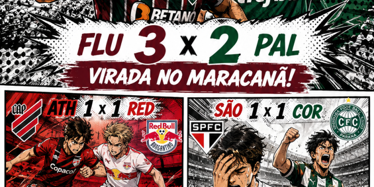 BRASILEIRÃO: FLUMINENSE DERRUBA O LÍDER; ATHLETICO-PR E SÃO PAULO TROPEÇAM EM CASA