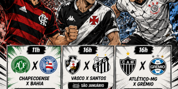 DOMINGO DE BRASILEIRÃO TEM SEIS JOGOS E FLAMENGO DE OLHO NA LIDERANÇA