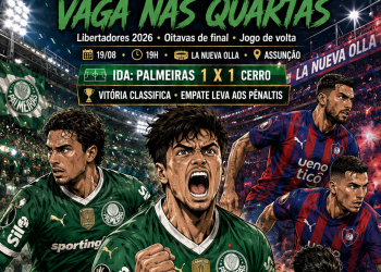 Palmeiras decide vaga contra o Cerro Porteño no Paraguai e tenta evitar queda que não ocorre desde 2009