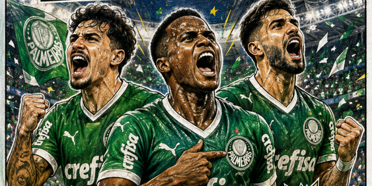 PALMEIRAS DOMINA O FORTALEZA, VENCE POR 3 A 0 E FICA PERTO DAS QUARTAS DA COPA DO BRASIL