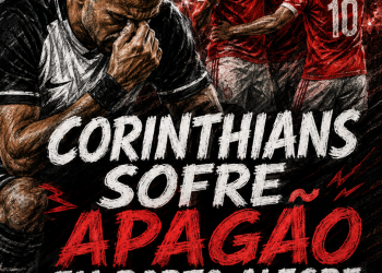 “APAGÃO NO BEIRA-RIO: CORINTHIANS PERDE POR 2 A 0 E FICA À BEIRA DA ELIMINAÇÃO”.