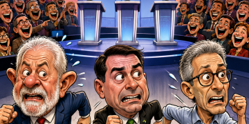 AUSENTE, LULA VIRA PRINCIPAL ALVO NO PRIMEIRO DEBATE PRESIDENCIAL; FLÁVIO FICA EM SEGUNDO PLANO