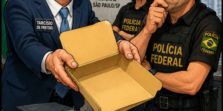 FOGO AMIGO? TARCÍSIO CONFIRMA ENVIO À PF DE PROVAS DO CASO DARK HORSE