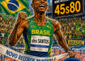 Brasileiro voa nos 400 metros com barreiras em Zurique, marca 45s80, supera Karsten Warholm e entra definitivamente para a história do atletismo mundial