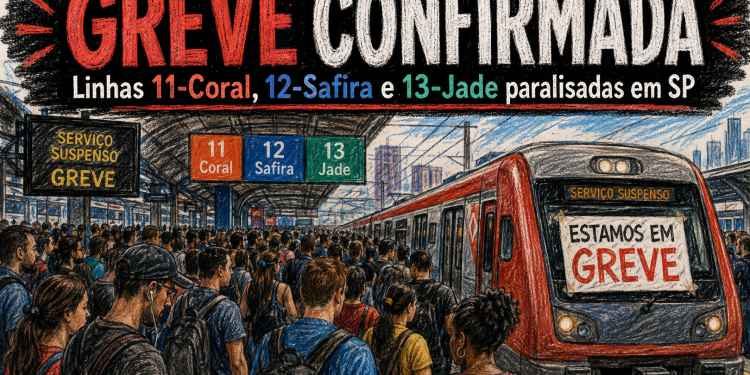 Paralisação por tempo indeterminado afeta ligações entre a capital, o Alto Tietê e o Aeroporto Internacional de Guarulhos