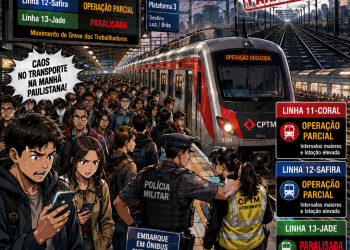 GREVE NA CPTM PARALISA LINHA 13-JADE E DEIXA LINHAS 11 E 12 COM OPERAÇÃO PARCIAL