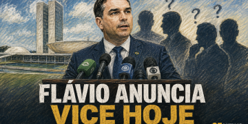 FLÁVIO BOLSONARO ANUNCIA HOJE SEU CANDIDATO A VICE-PRESIDENTE
