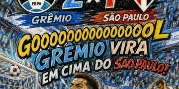 GRÊMIO VIRA SOBRE O SÃO PAULO, VENCE POR 2 A 1 E DEIXA A ZONA DE REBAIXAMENTO