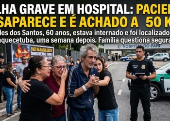 FALHA GRAVE EM HOSPITAL: PACIENTE DESAPARECE E É ACHADO A 50 KM