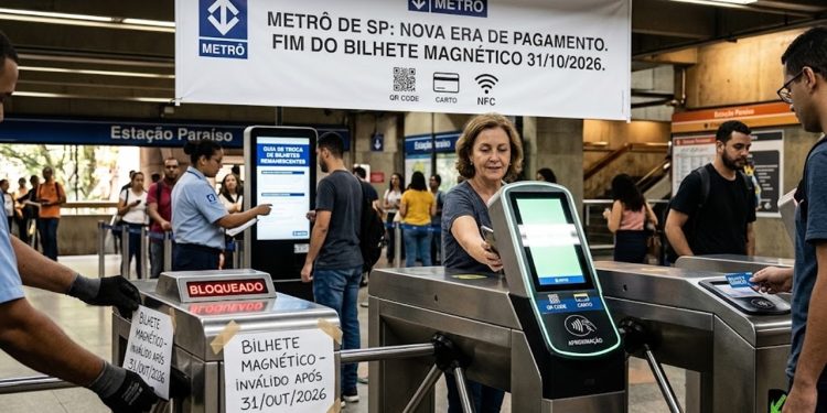 FIM DE UMA ERA: METRÔ DE SP APOSENTA BILHETE MAGNÉTICO